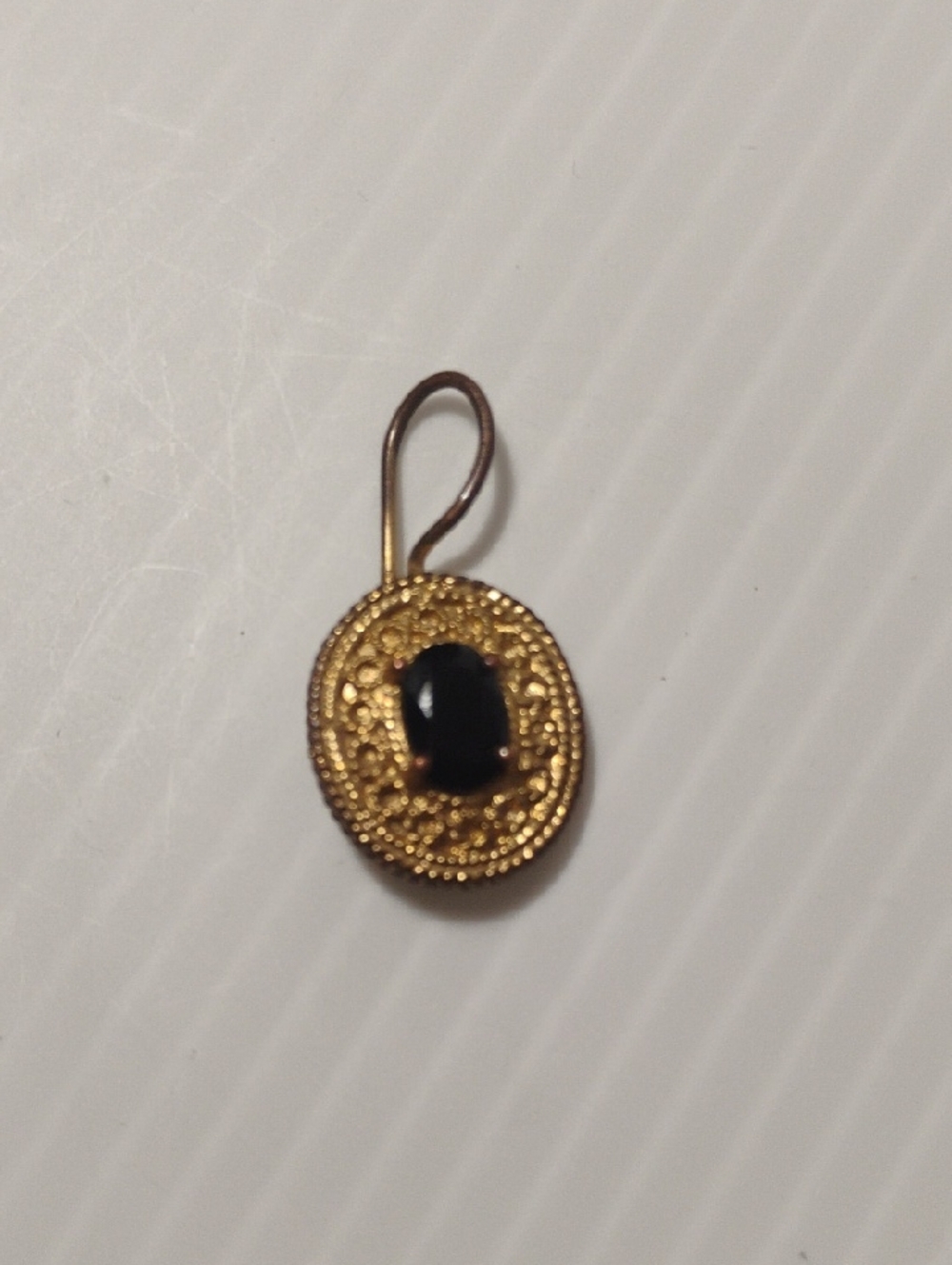 Small Pendant With Deep Red Stone